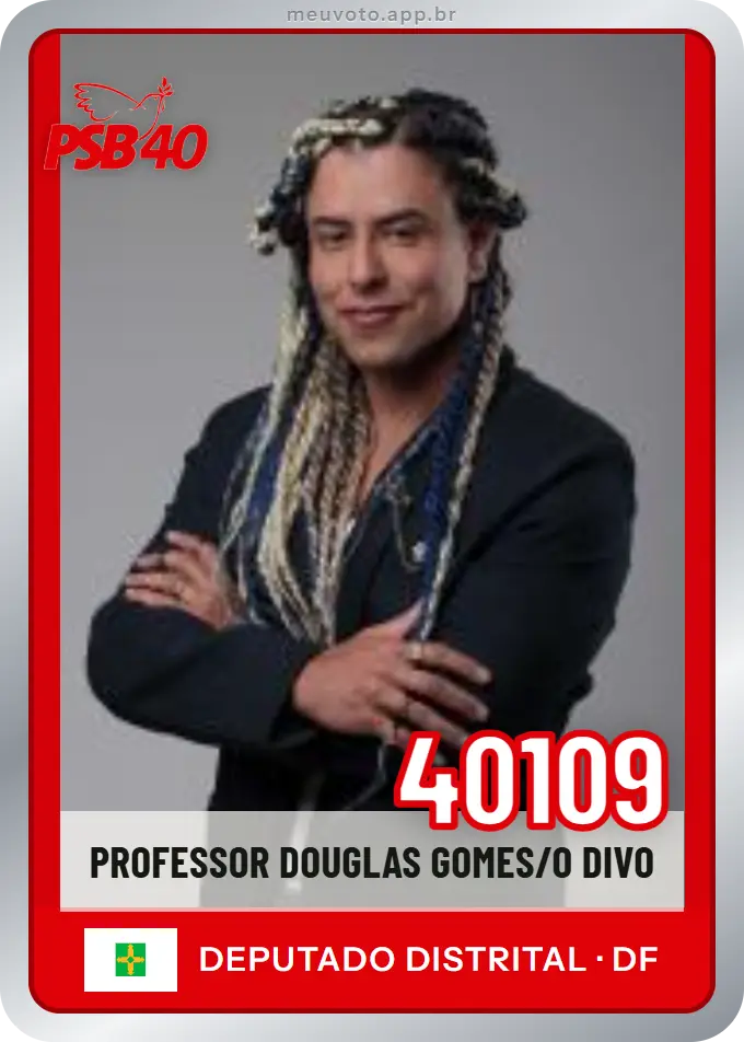 Carta de Professor Douglas Gomes/o Divo, número 40109, PSB