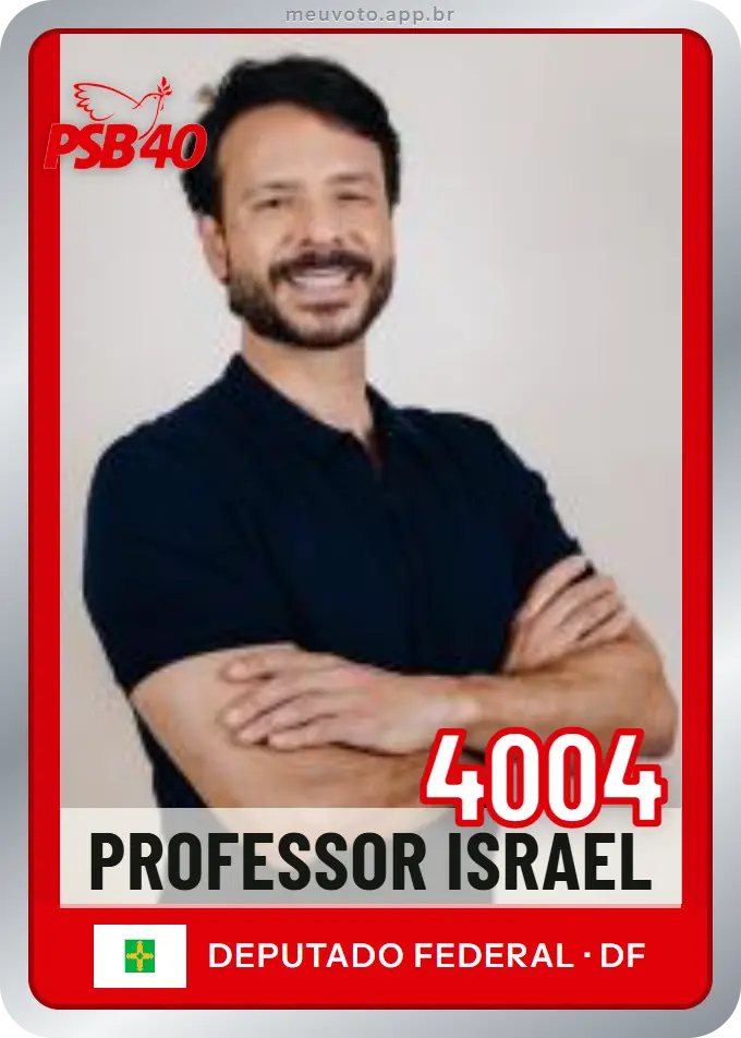 Carta de Professor Israel, número 4004, PSB