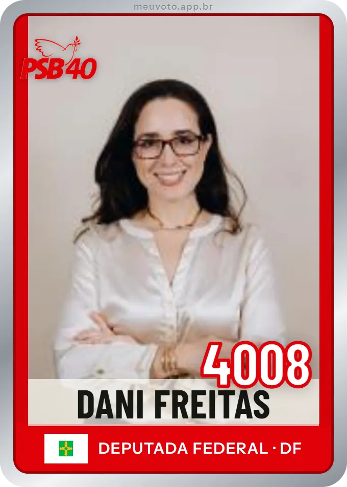 Carta de Dani Freitas, número 4008, PSB