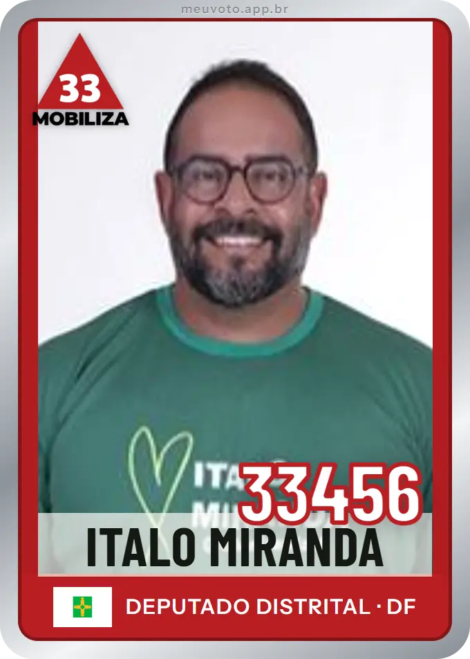 Carta de Italo Miranda, número 33456, Mobiliza