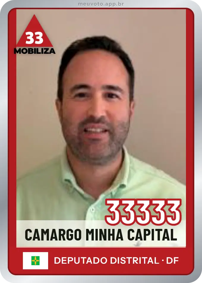 Carta de Camargo Minha Capital, número 33333, Mobiliza