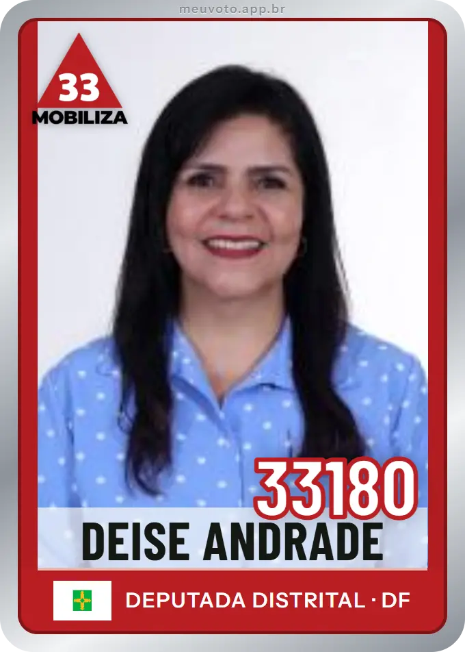 Carta de Deise Andrade, número 33180, Mobiliza