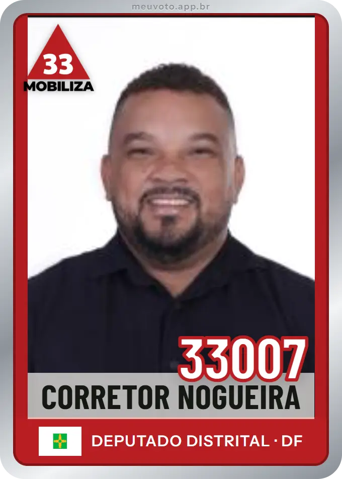 Carta de Corretor Nogueira, número 33007, Mobiliza