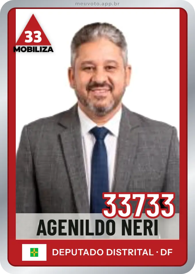 Carta de Agenildo Neri, número 33733, Mobiliza