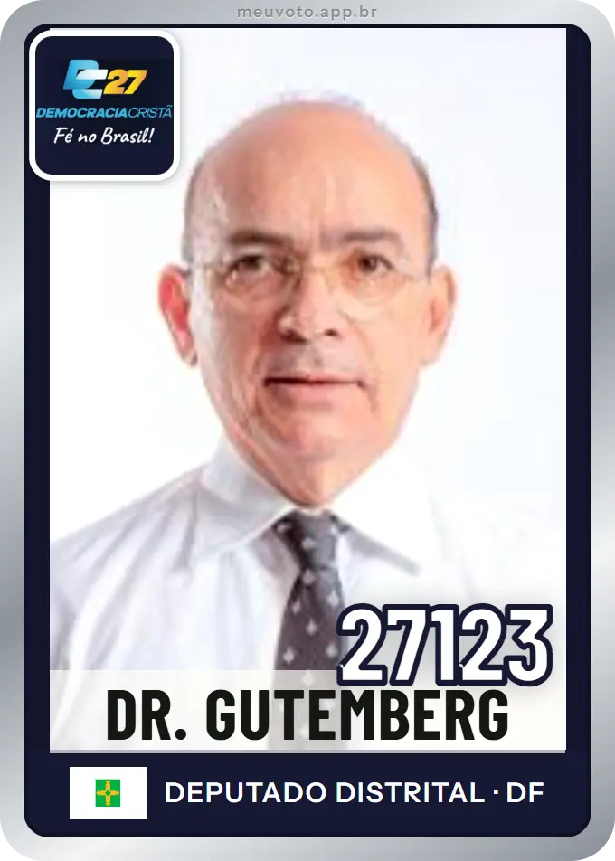 Carta de Dr. Gutemberg, número 27123, DC