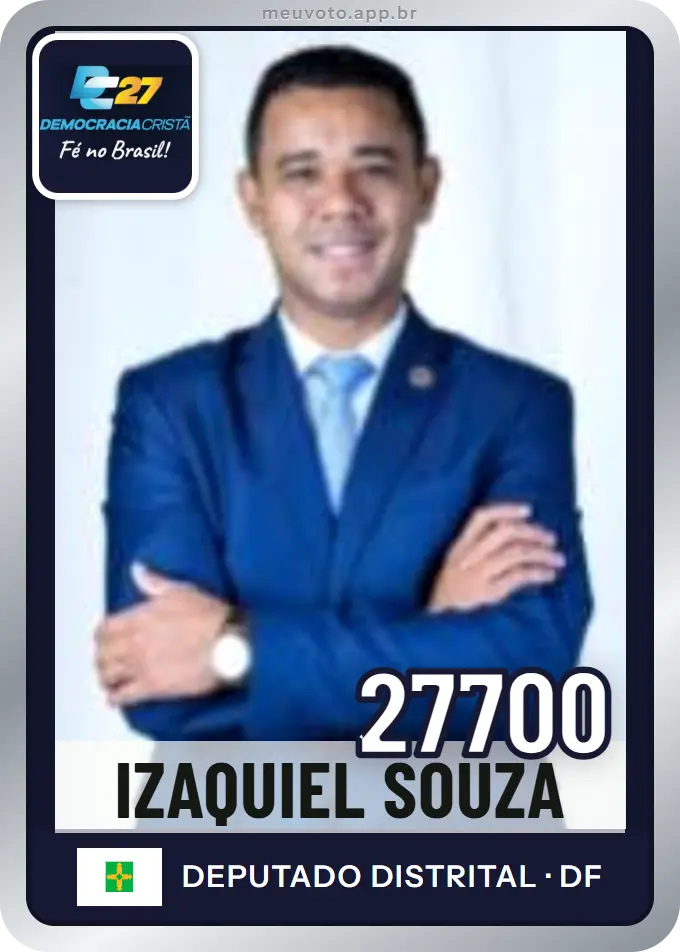 Carta de Izaquiel Souza, número 27700, DC