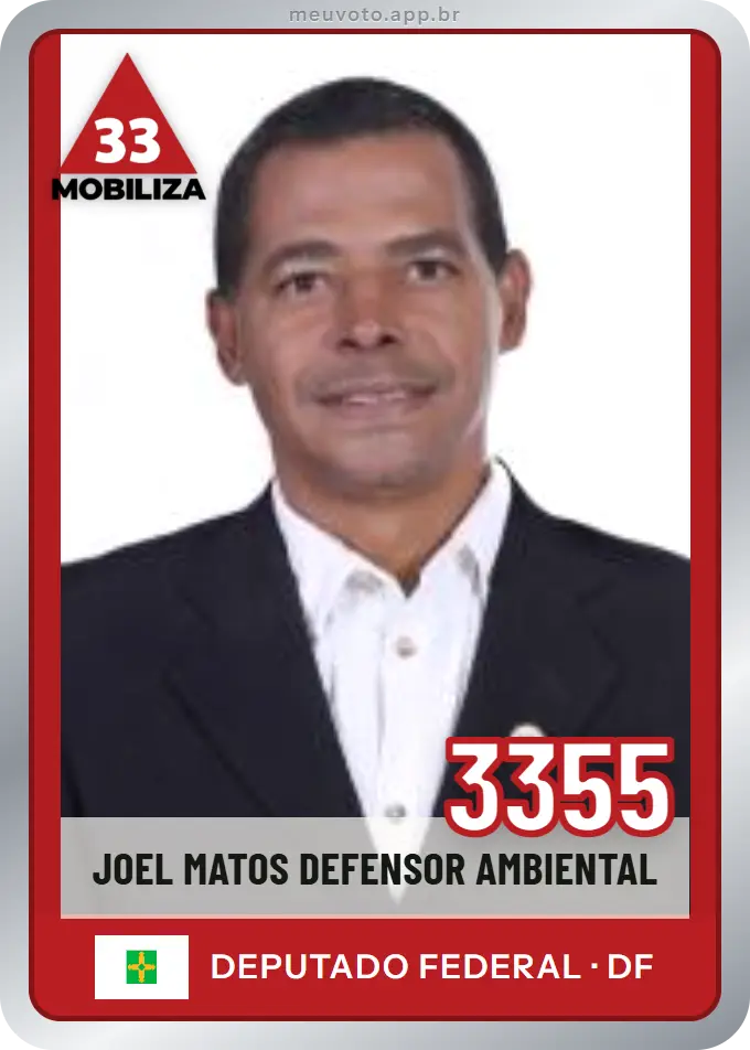 Carta de Joel Matos Defensor Ambiental, número 3355, Mobiliza