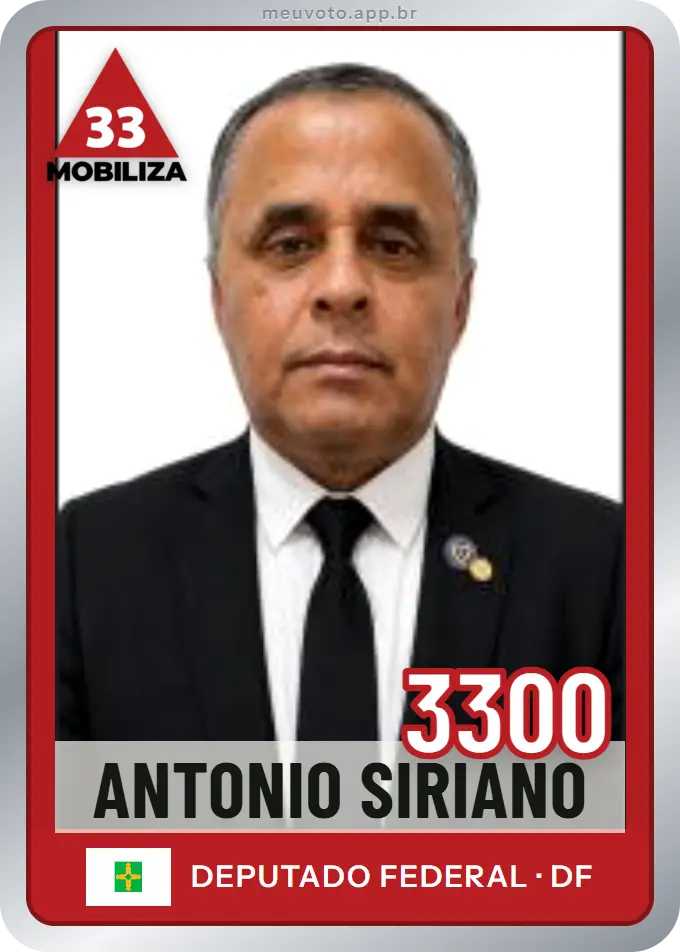 Carta de Antonio Siriano, número 3300, Mobiliza