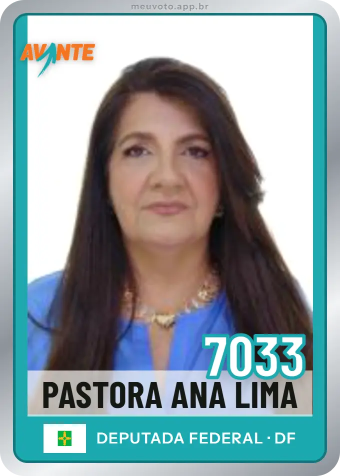 Carta de Pastora Ana Lima, número 7033, Avante