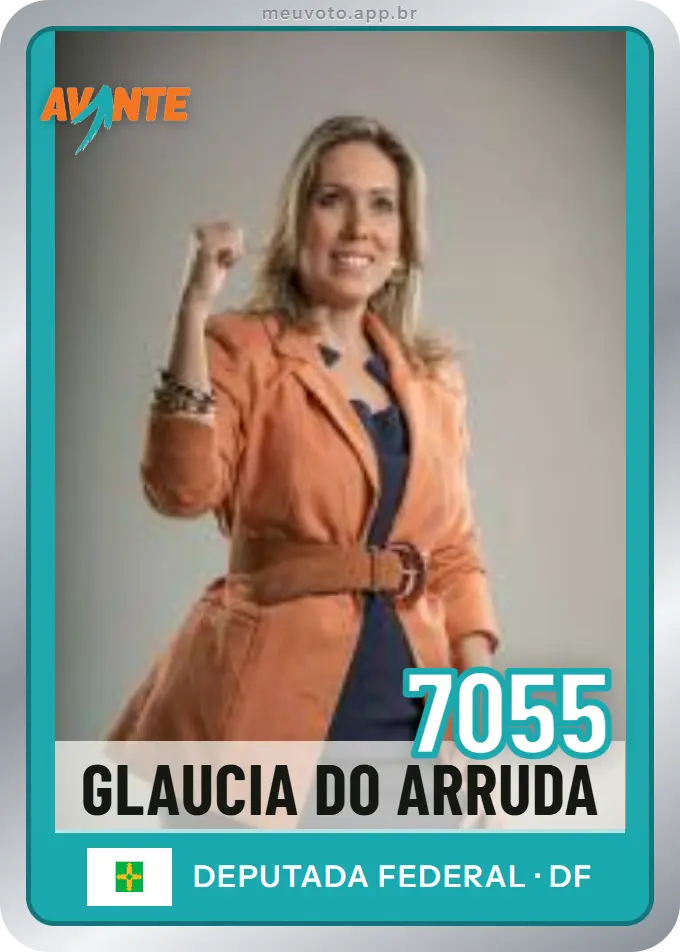 Carta de Glaucia do Arruda, número 7055, Avante