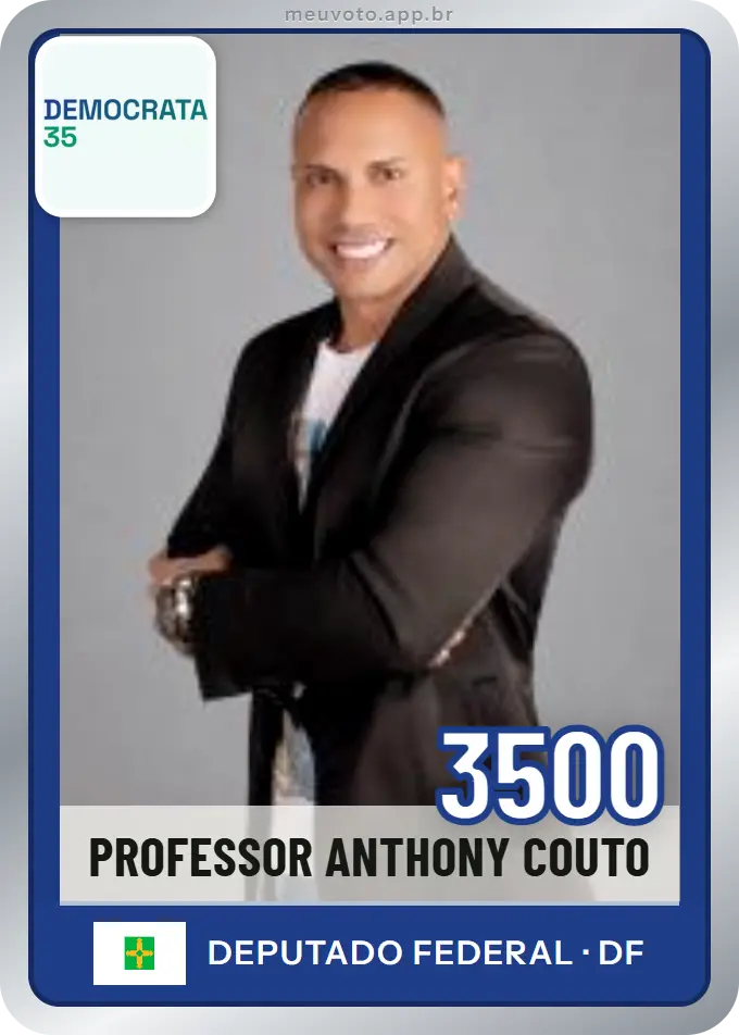Carta de Professor Anthony Couto, número 3500, Democrata