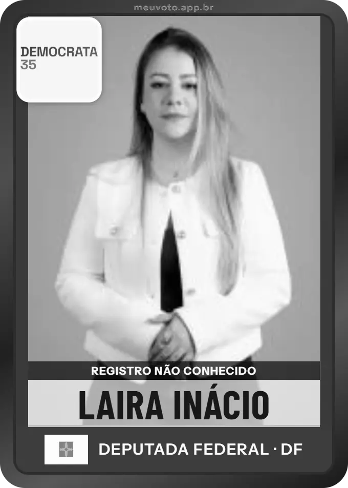 Carta de Laira Inácio, Democrata. Teve o registro não conhecido pelo TSE e não vai à urna.