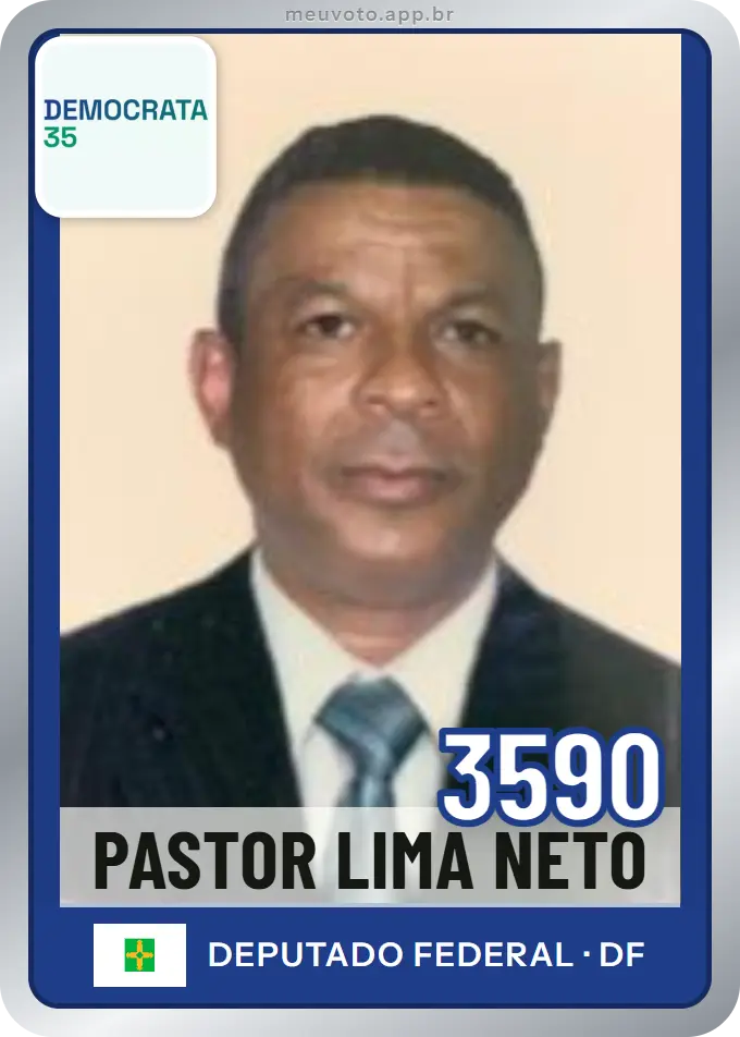 Carta de Pastor Lima Neto, número 3590, Democrata