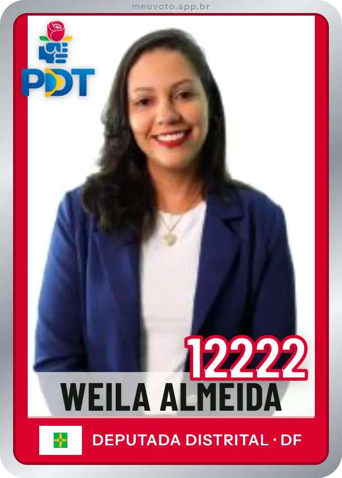 Carta de Weila Almeida, número 12222, PDT