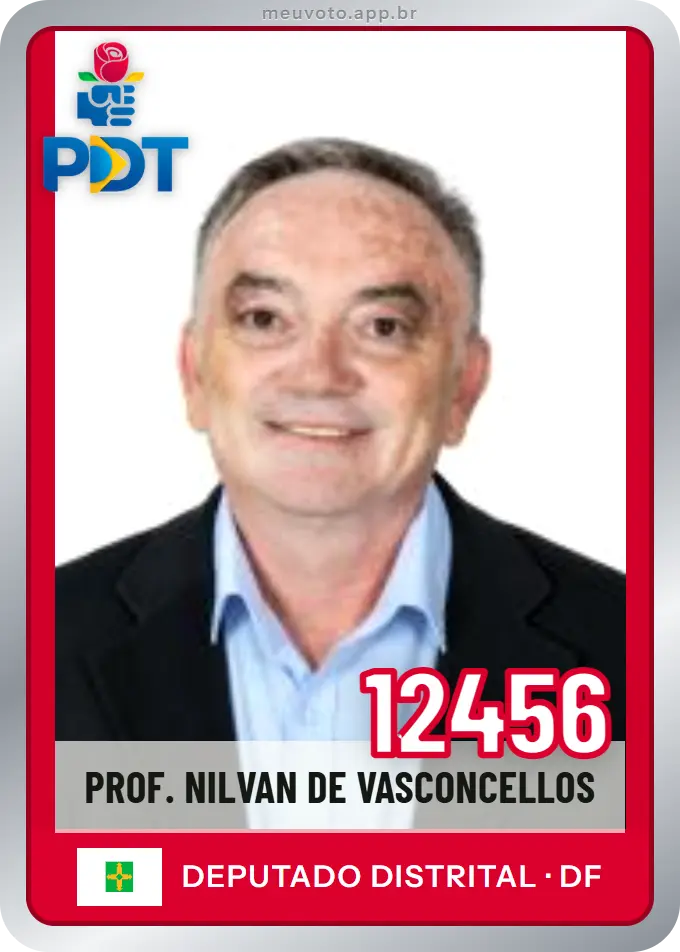 Carta de Prof. Nilvan de Vasconcellos, número 12456, PDT