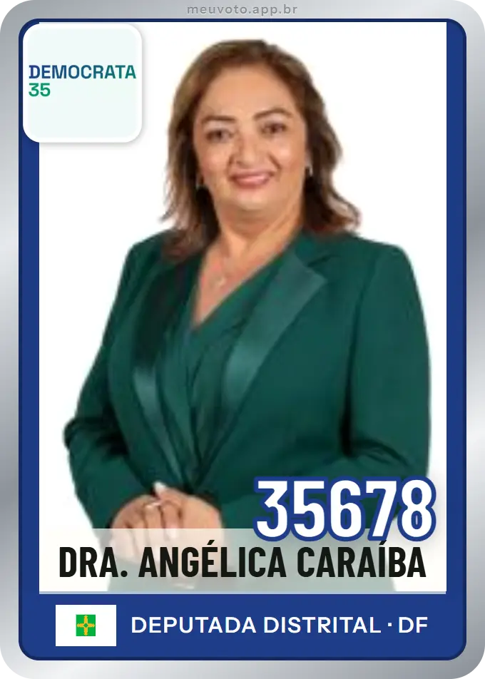 Carta de Dra. Angélica Caraíba, número 35678, Democrata