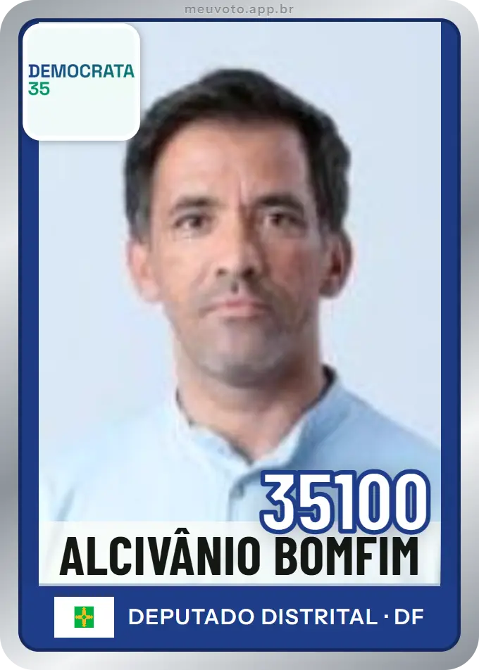 Carta de Alcivânio Bomfim, número 35100, Democrata