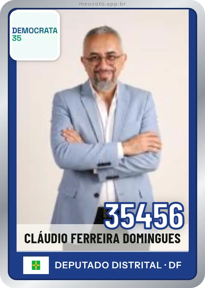 Carta de Cláudio Ferreira Domingues, número 35456, Democrata
