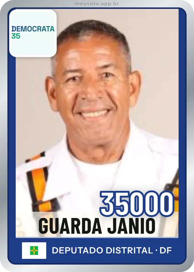 Carta de Guarda Janio, número 35000, Democrata