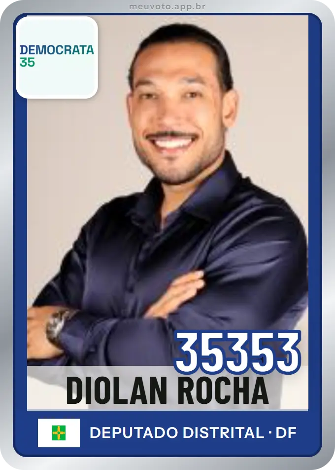 Carta de Diolan Rocha, número 35353, Democrata