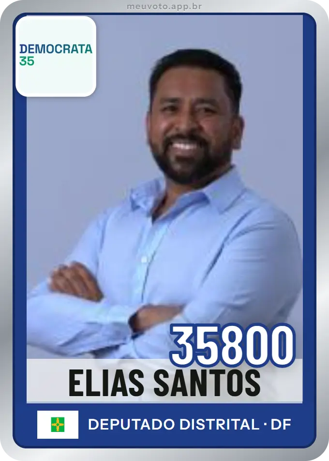 Carta de Elias Santos, número 35800, Democrata