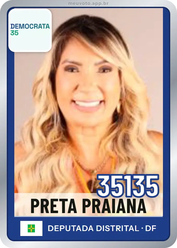 Carta de Preta Praiana, número 35135, Democrata