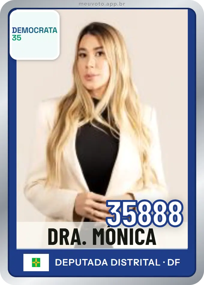 Carta de Dra. Mônica, número 35888, Democrata
