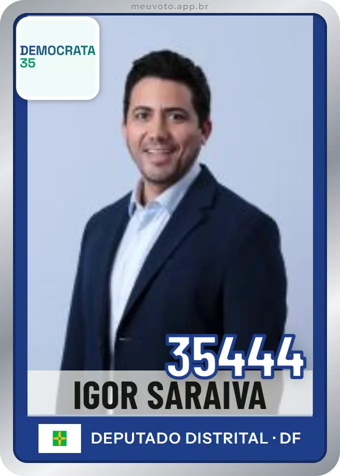 Carta de Igor Saraiva, número 35444, Democrata