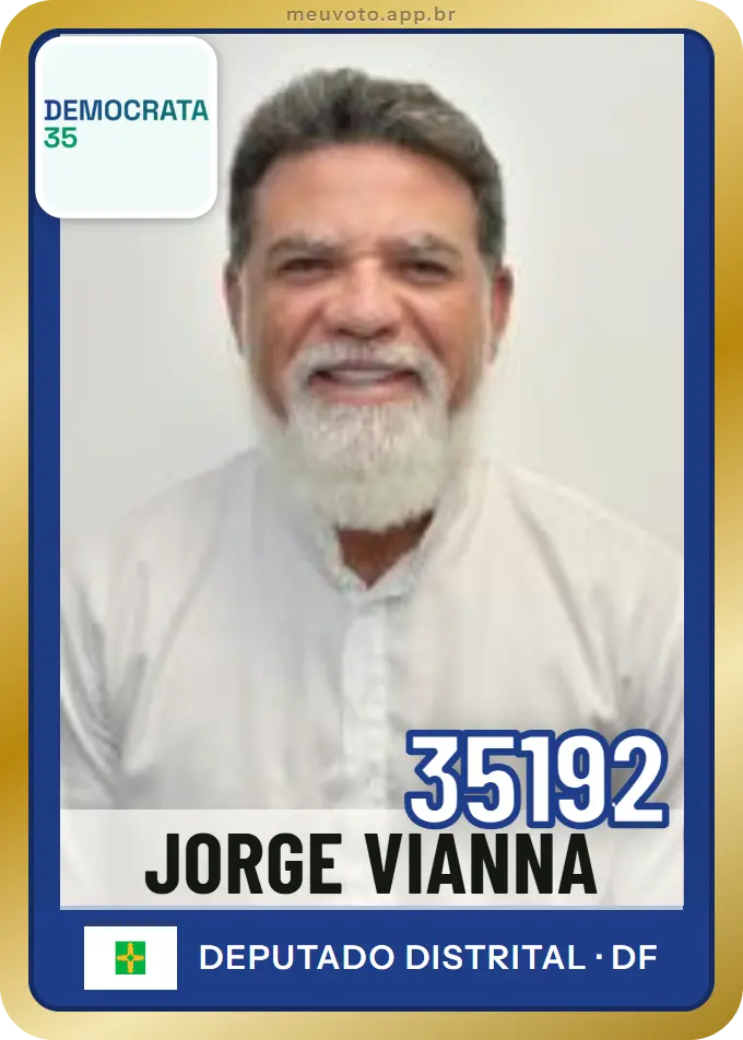 Carta de Jorge Vianna, número 35192, Democrata