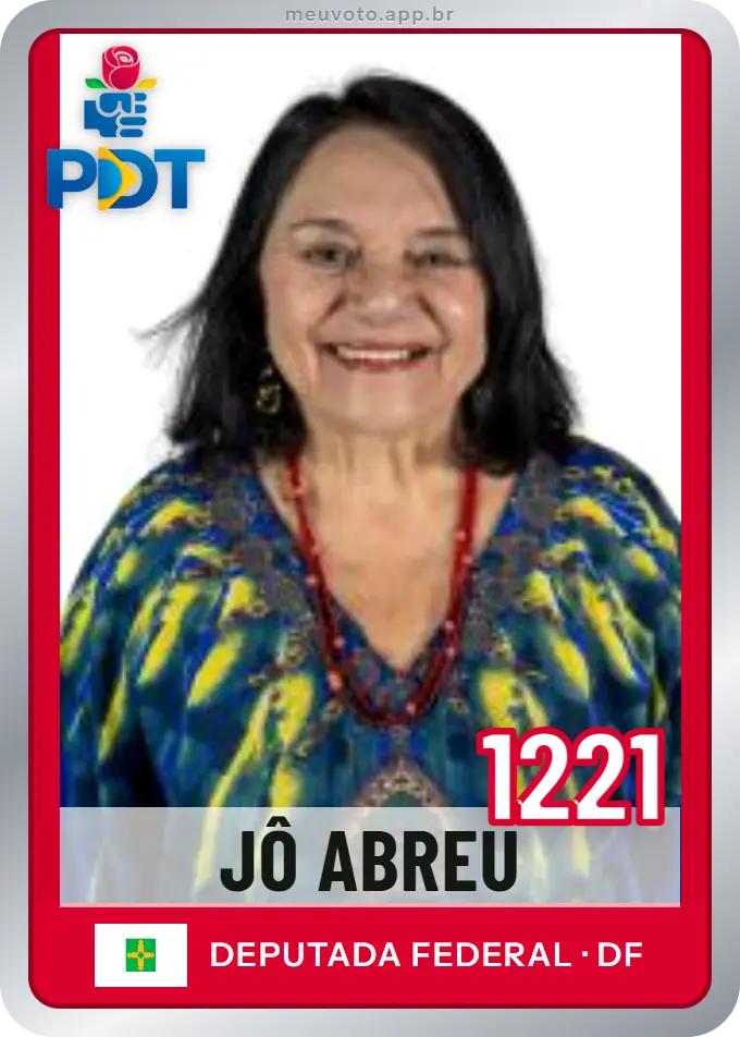 Carta de Jô Abreu, número 1221, PDT