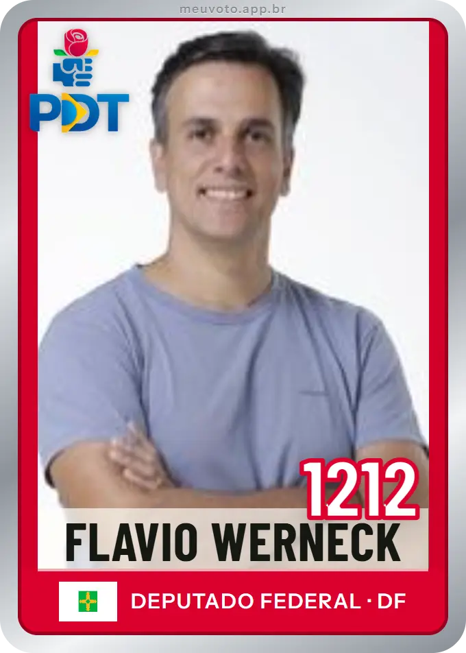 Carta de Flavio Werneck, número 1212, PDT