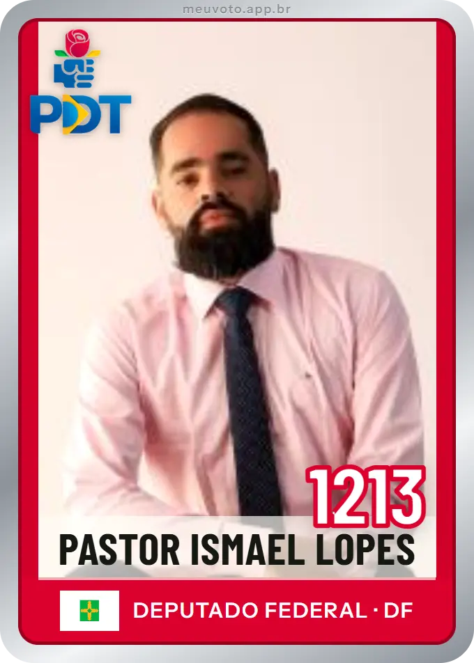 Carta de Pastor Ismael Lopes, número 1213, PDT