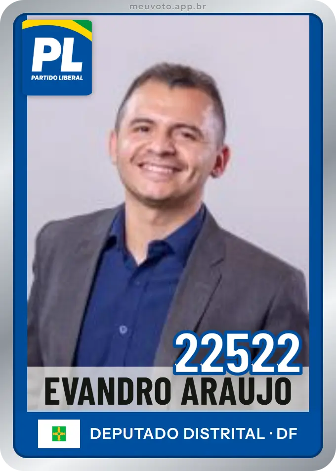 Carta de Evandro Araujo, número 22522, PL