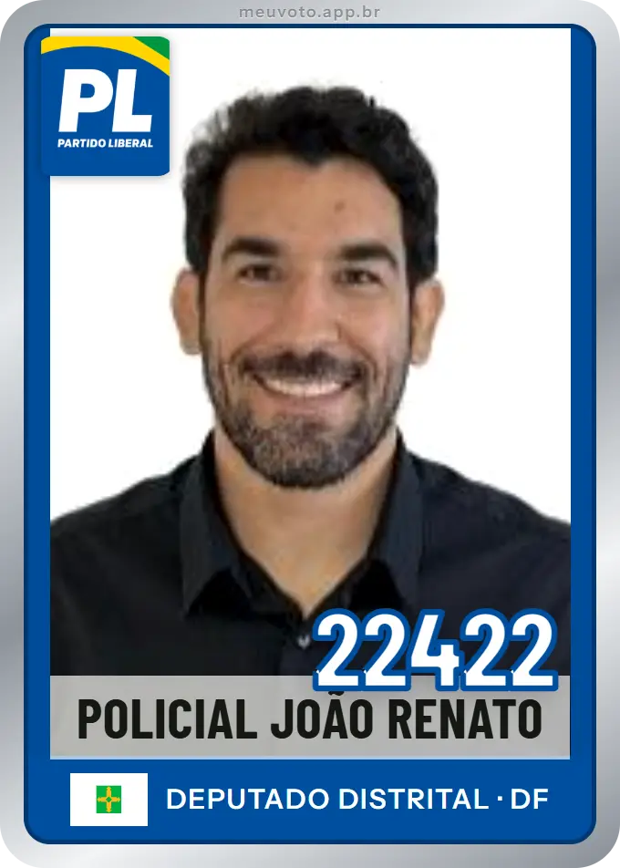 Carta de Policial João Renato, número 22422, PL