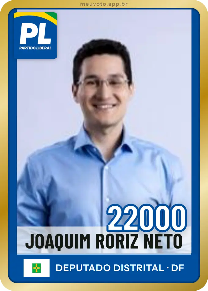 Carta de Joaquim Roriz Neto, número 22000, PL
