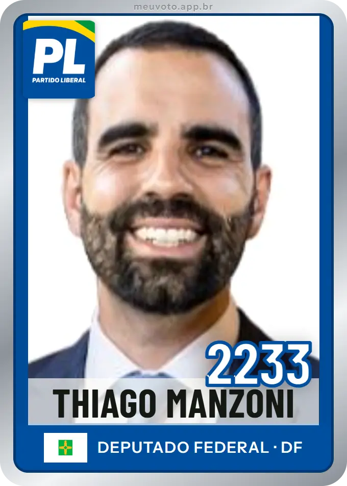 Carta de Thiago Manzoni, número 2233, PL