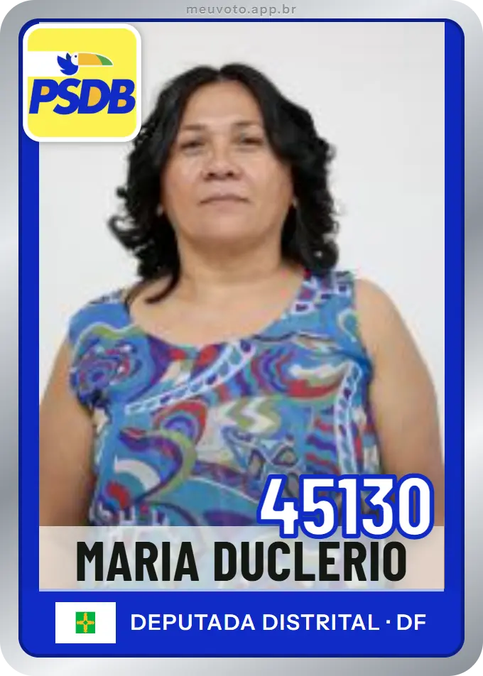 Carta de Maria Duclerio, número 45130, PSDB