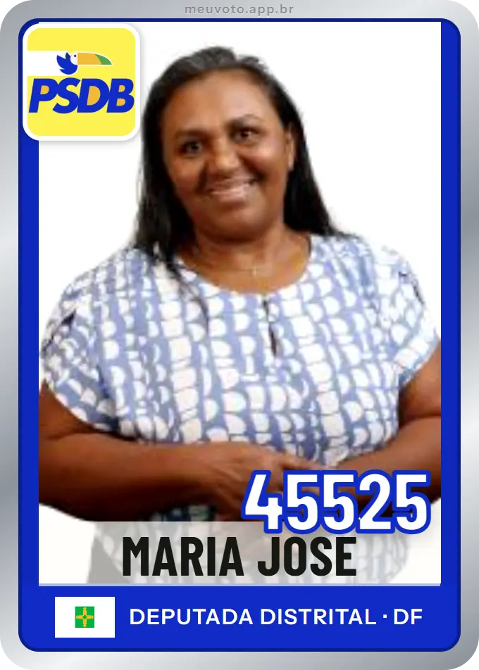 Carta de Maria Jose, número 45525, PSDB
