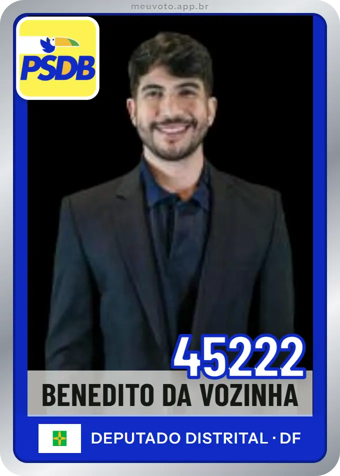 Carta de Benedito da Vozinha, número 45222, PSDB