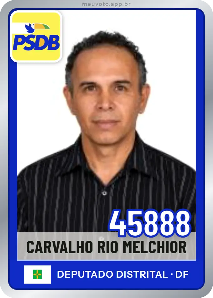 Carta de Carvalho Rio Melchior, número 45888, PSDB