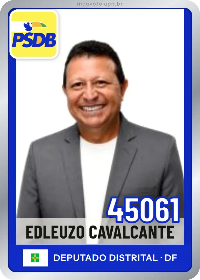 Carta de Edleuzo Cavalcante, número 45061, PSDB
