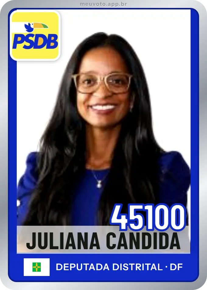 Carta de Juliana Cândida, número 45100, PSDB