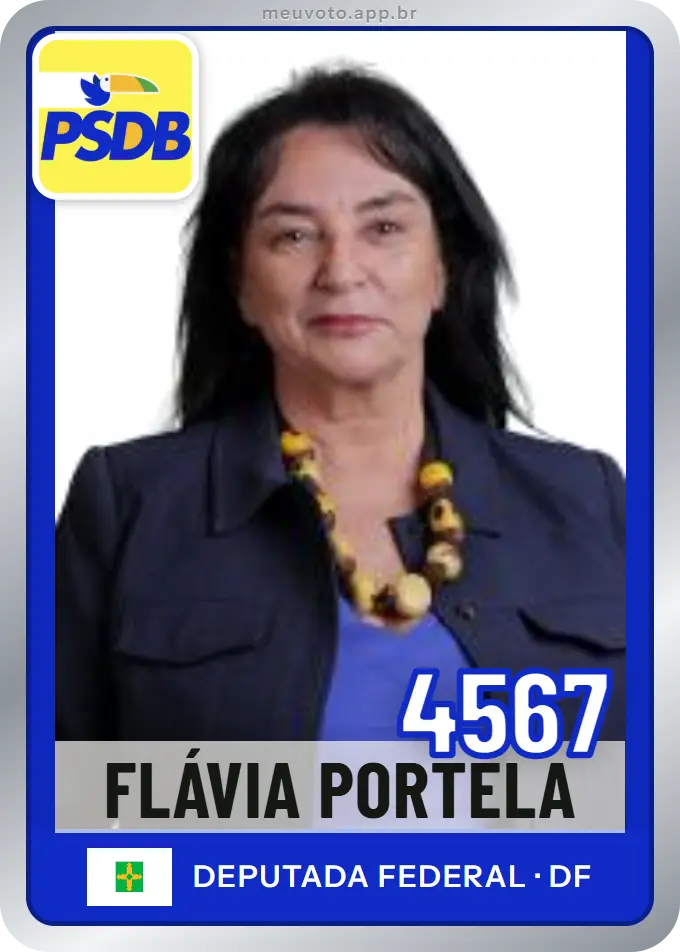 Carta de Flávia Portela, número 4567, PSDB