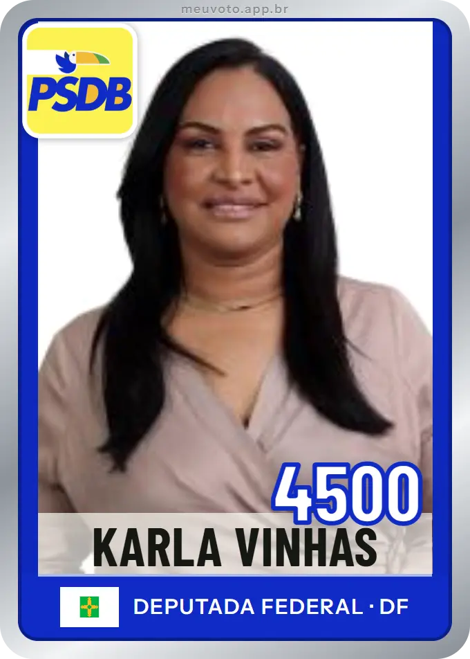 Carta de Karla Vinhas, número 4500, PSDB