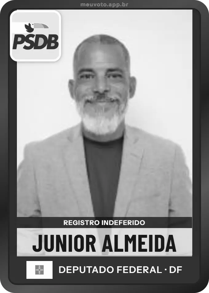 Carta de Junior Almeida, PSDB. Teve o registro indeferido pelo TSE e não vai à urna.
