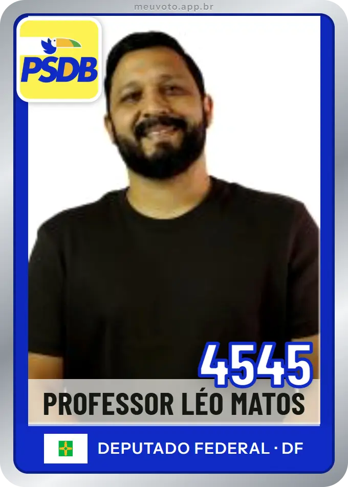 Carta de Professor Léo Matos, número 4545, PSDB