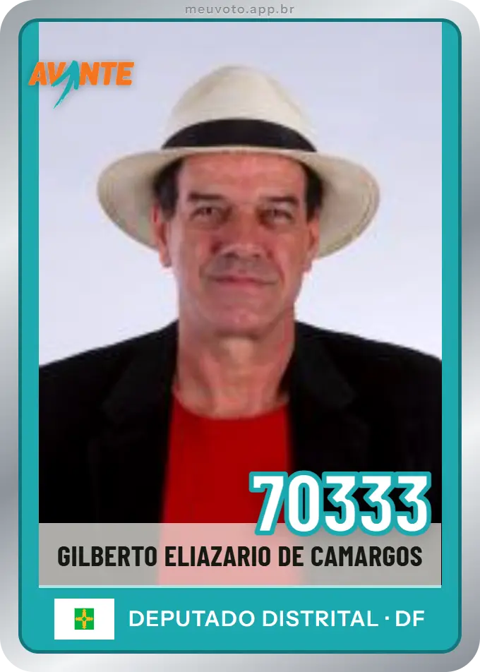 Carta de Gilberto Eliazario de Camargos, número 70333, Avante