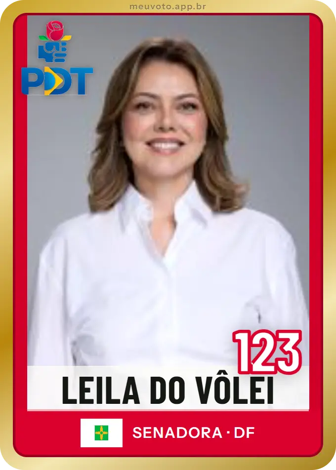 Carta de Leila do Vôlei, número 123, PDT