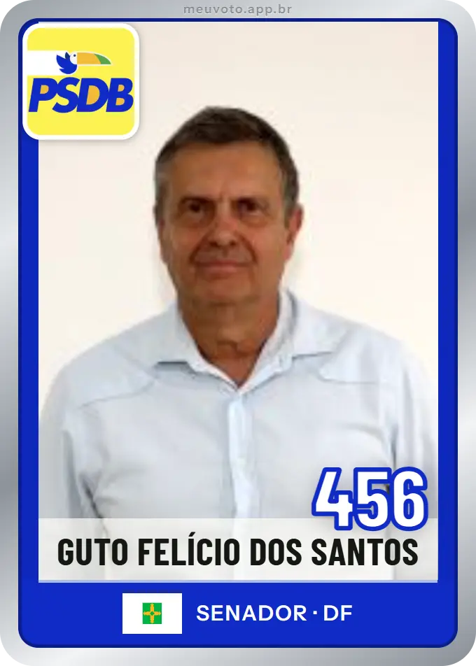 Carta de Guto Felício dos Santos, número 456, PSDB