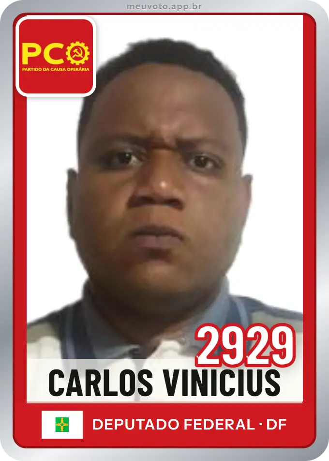 Carta de Carlos Vinícius, número 2929, PCO